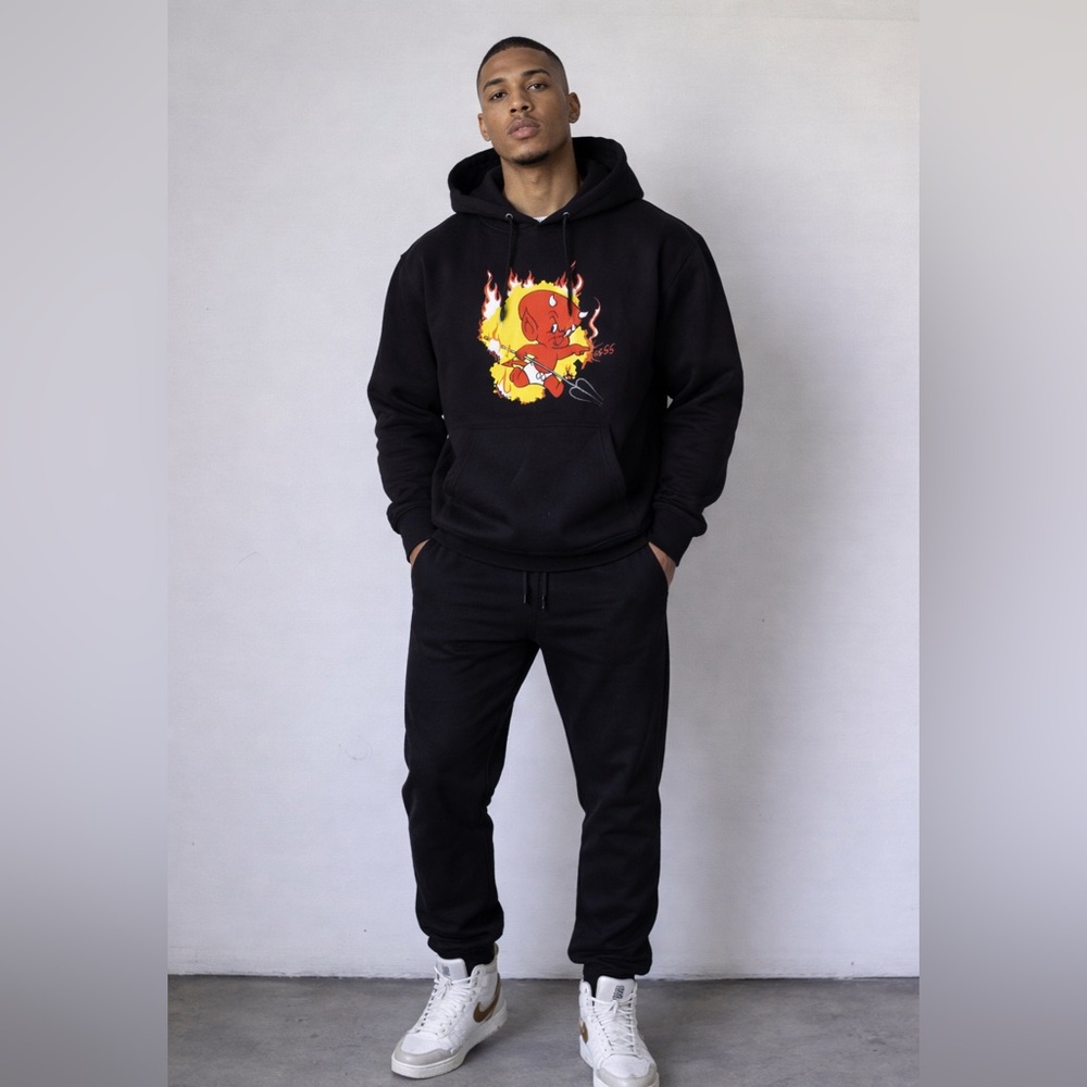 Sandro Paris H22 “Hot Stuff” Hoodie – Noir Black – Size M – NWT $340